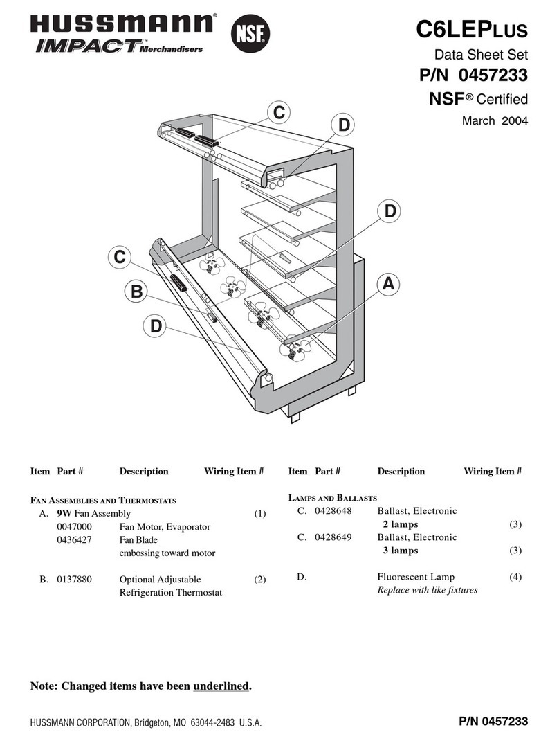 Hussmann C6L-EP User manual Hussmann C6L-EP User manual