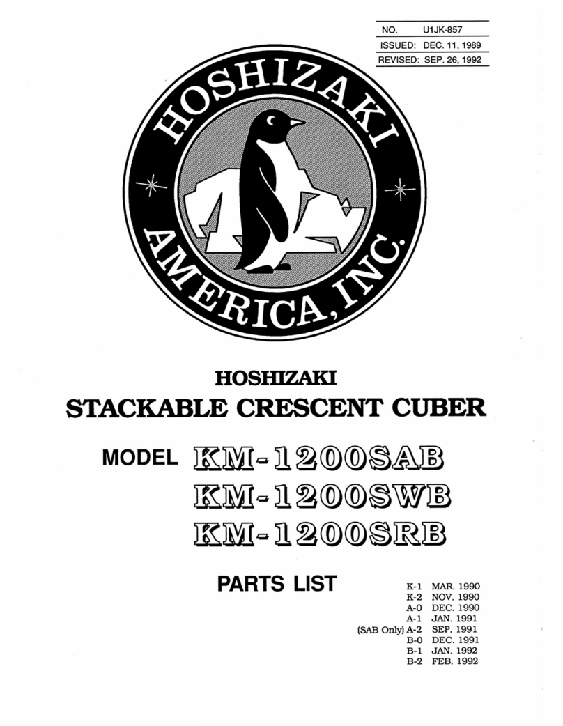 Hoshizaki KM-1200SAB parts list
