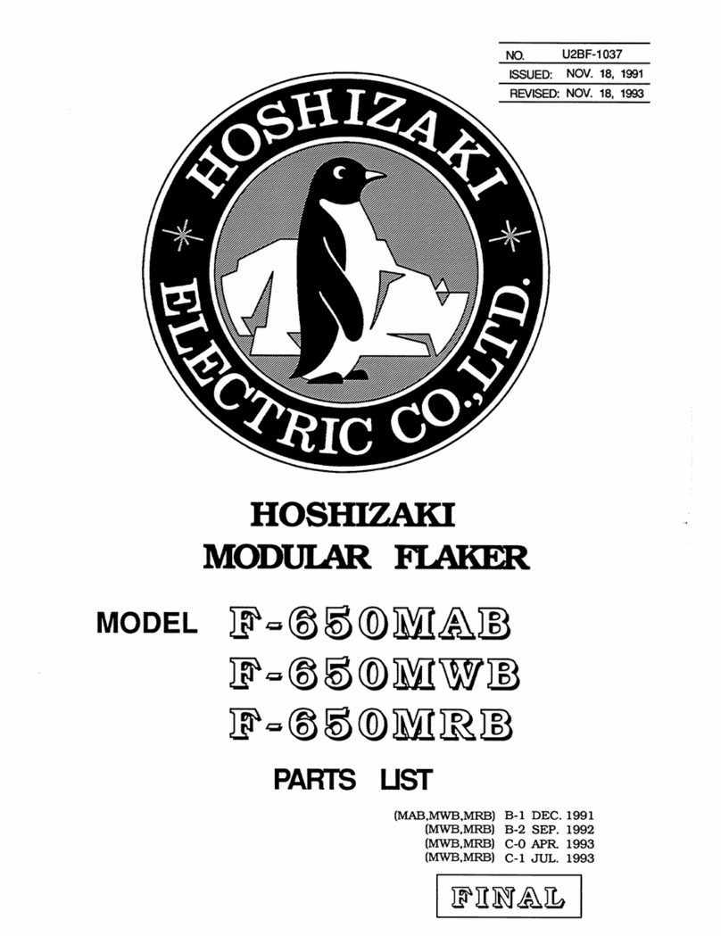 Hoshizaki F-650MAB parts list