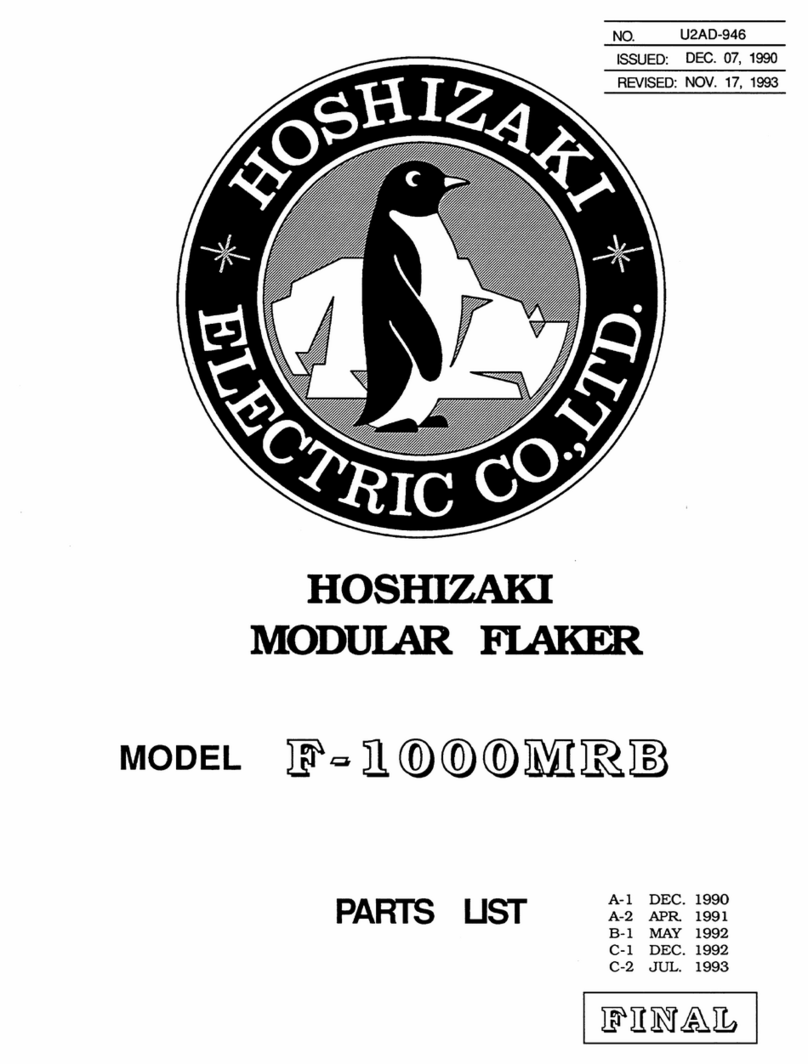 Hoshizaki F-1000MRB User manual