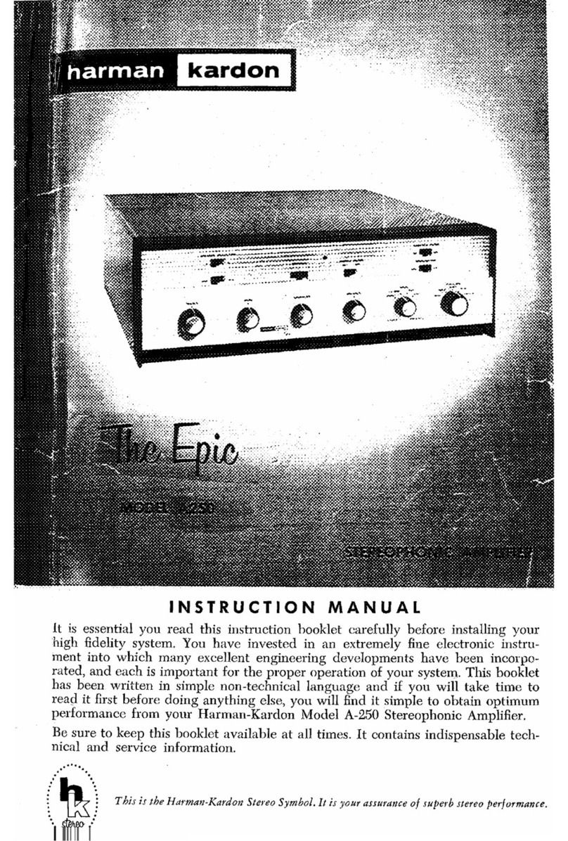 Harman Kardon The Epic A250 instruction manual