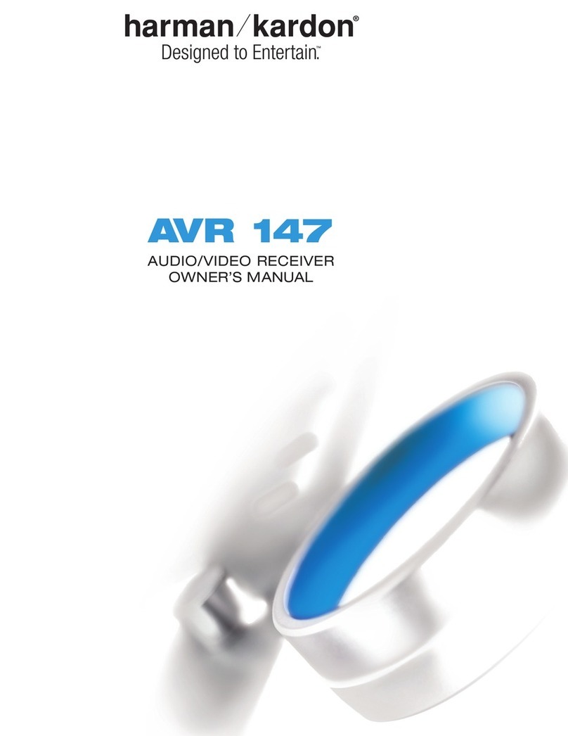 Harman Kardon AVR 147 User manual