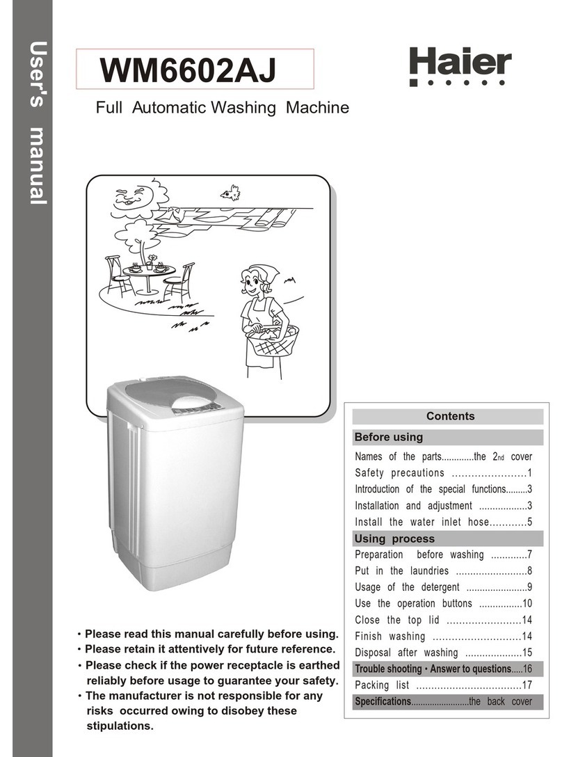 Haier WM6602AJ user manual