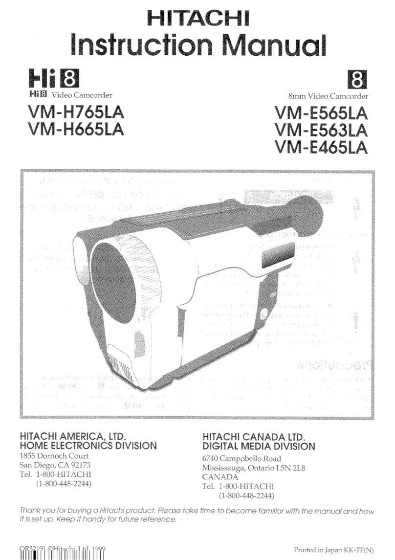 Hitachi VME-465LA - Camcorder User manual
