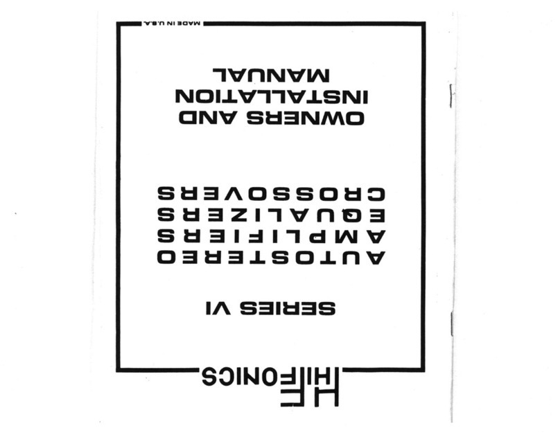 Hifonics Series VI Odin User manual