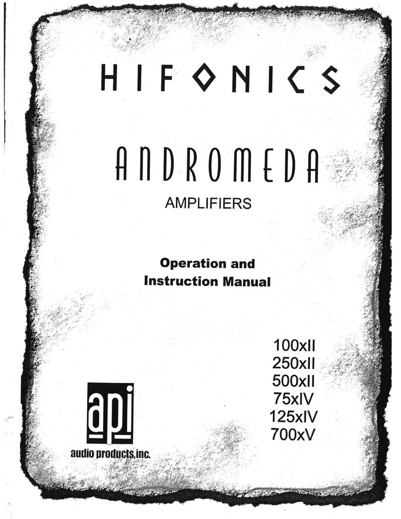 Hifonics Andromeda 100xII user guide