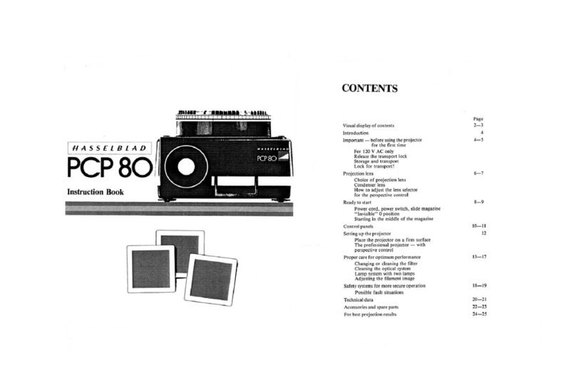 Hasselblad PCP80 Instruction book