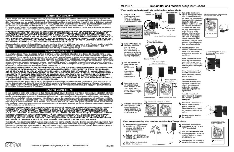 Intermatic ML815TK Manual