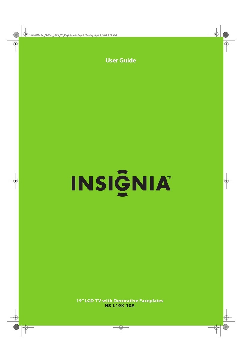 Insignia NS-L19X-10A - 19" LCD TV User manual