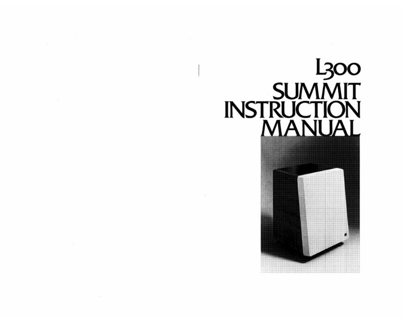 JBL L300 Summit instruction manual