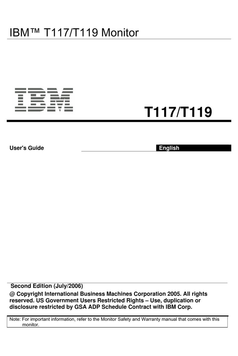 IBM T-117 User manual