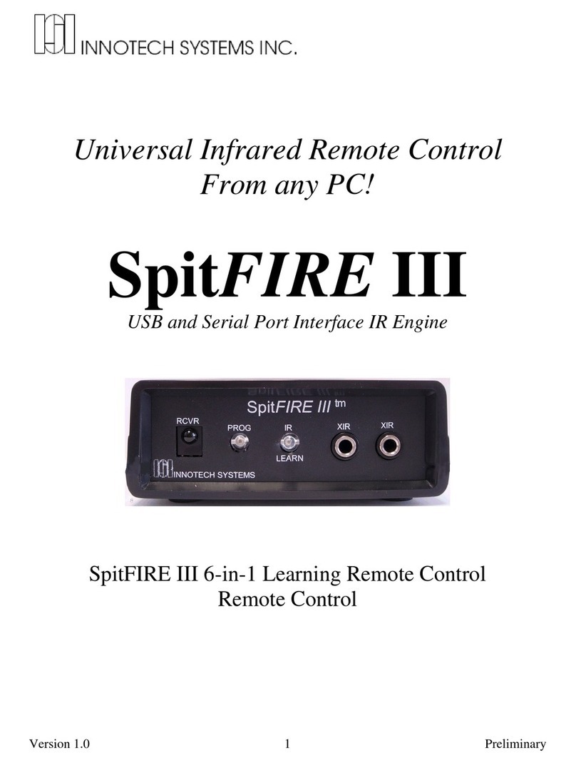 Innotech SpitFIRE III User manual