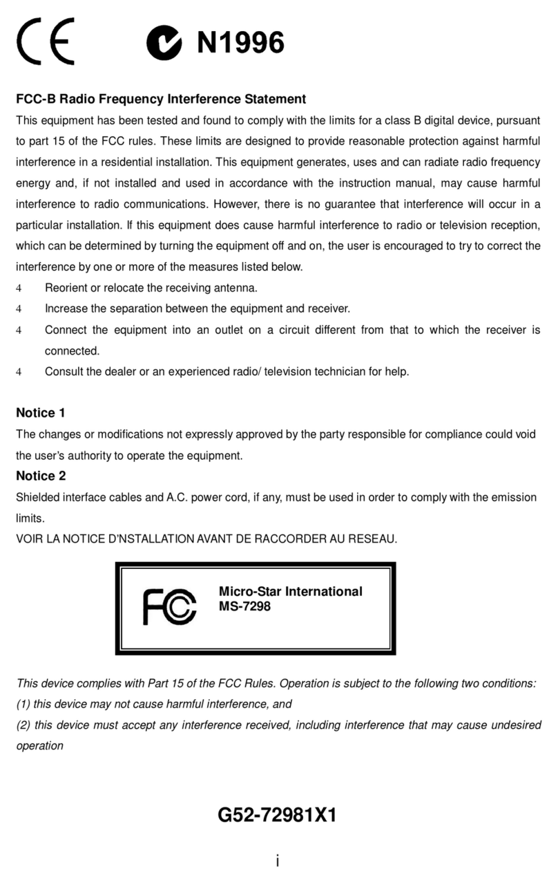 MSI MS-7298 User manual
