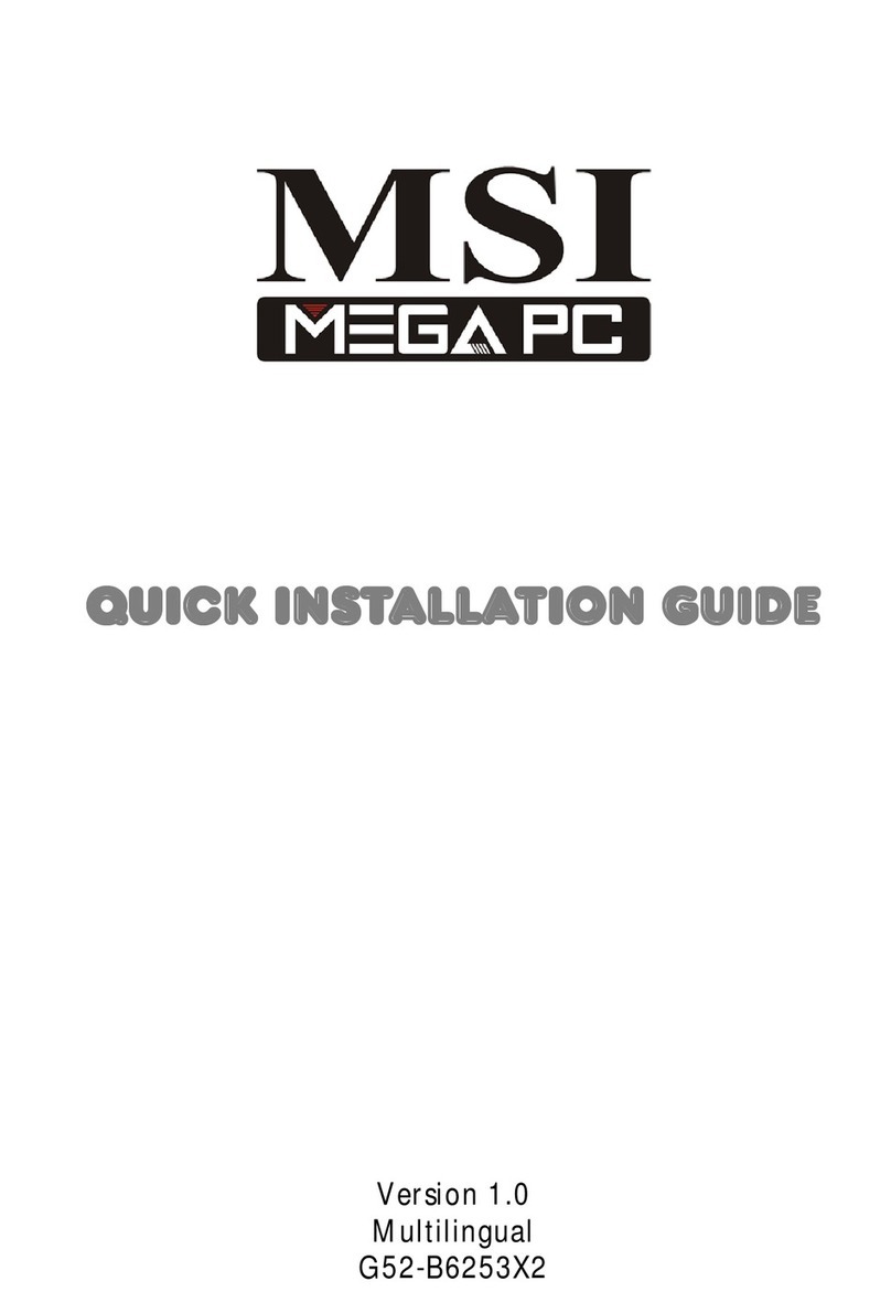 MSI MPC 400 User manual