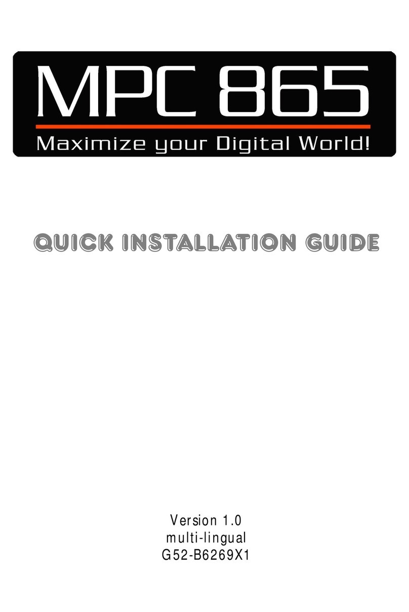 MSI MPC 865 PRO User manual