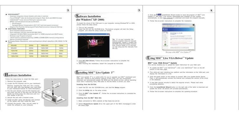 MSI RX700PRO-TD128E User manual