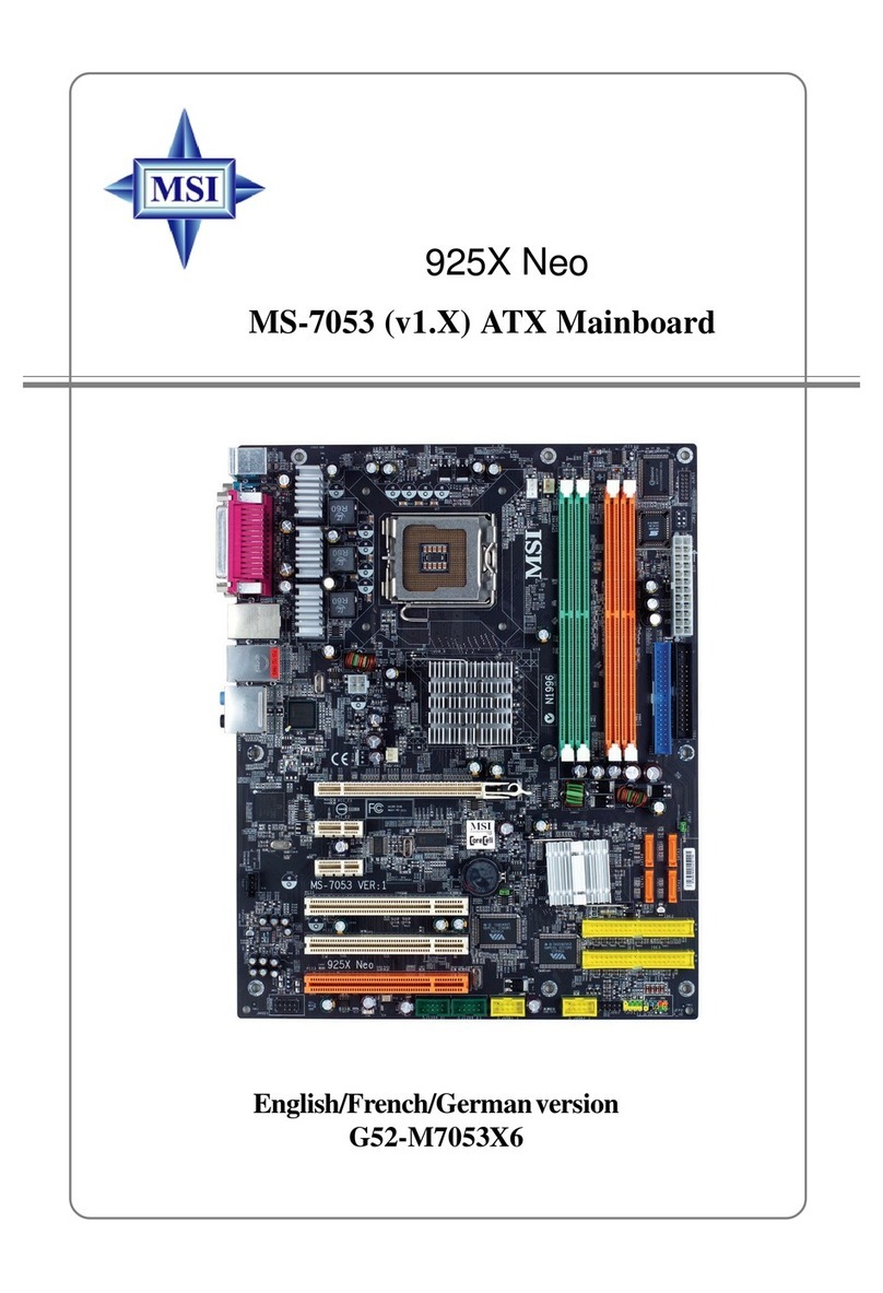 MSI 925X Neo Platinum User manual MSI 925X Neo Platinum User manual