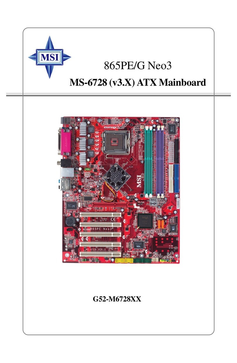 MSI 865PE Neo3-F User manual