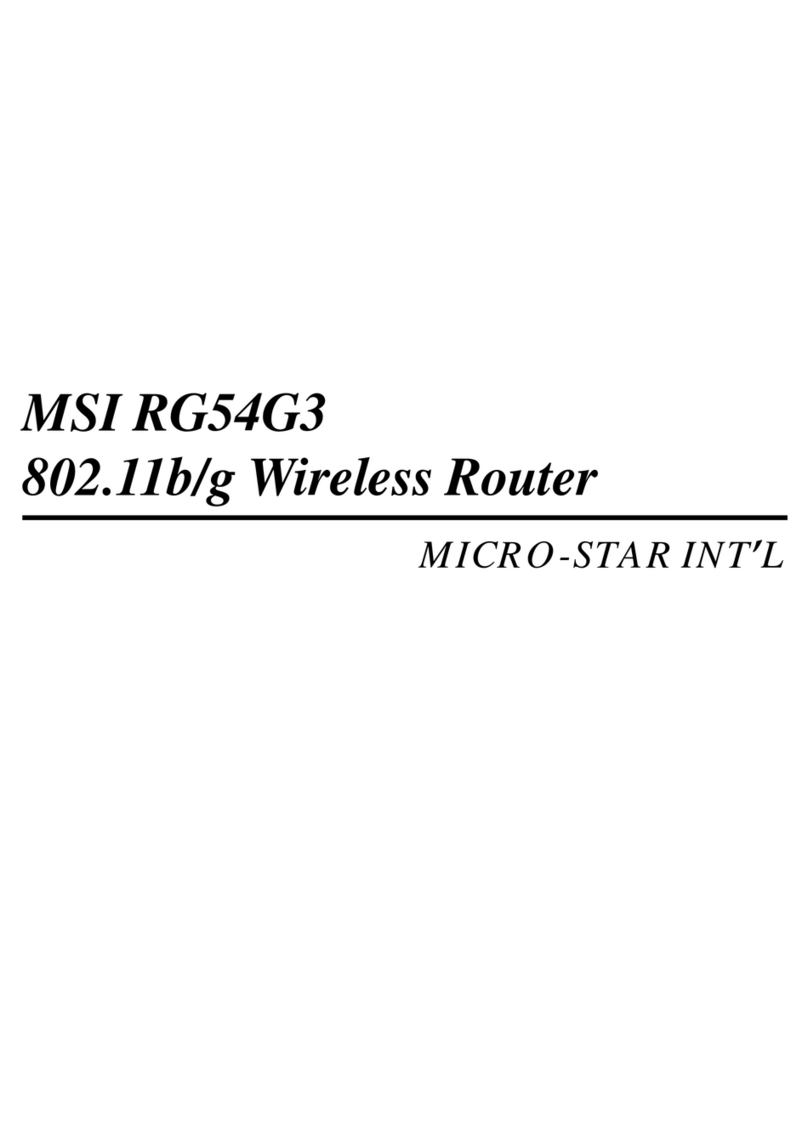 MSI RG-54G3 User manual