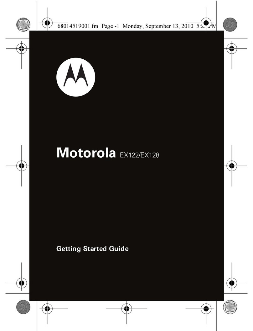 Motorola EX128 User manual Motorola EX128 User manual