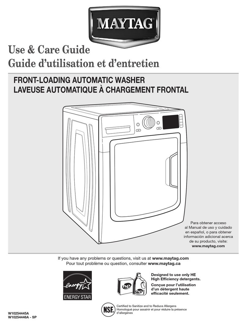 Maytag MHW6000X Series Use and care guide