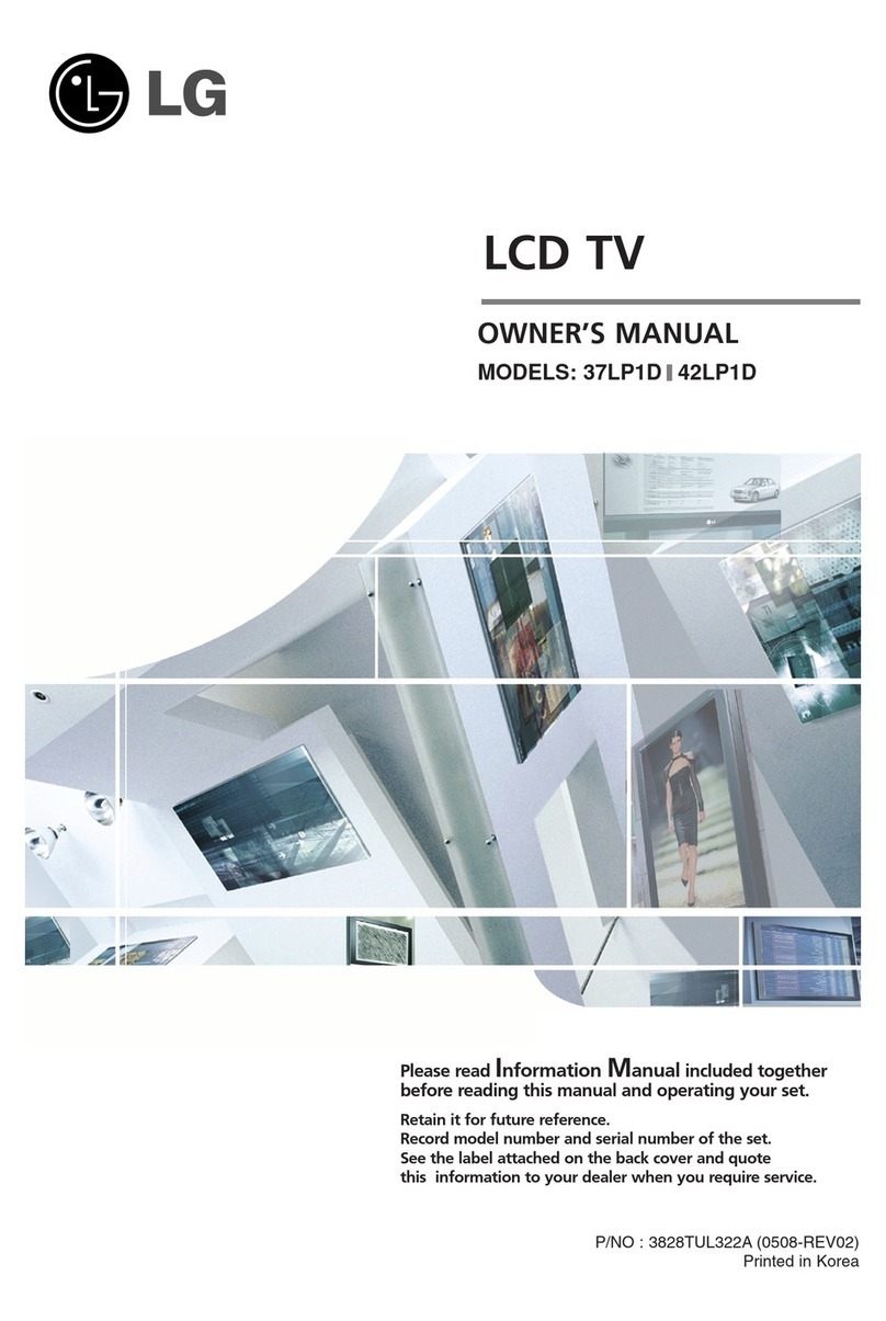 LG 37LP1D User manual