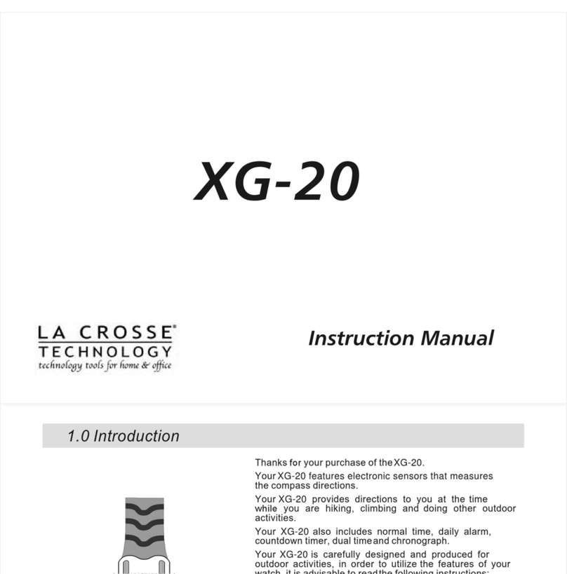 La Crosse Technology XG-20 instruction manual