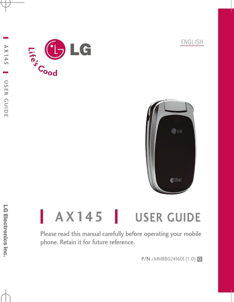 LG AX 145 User manual