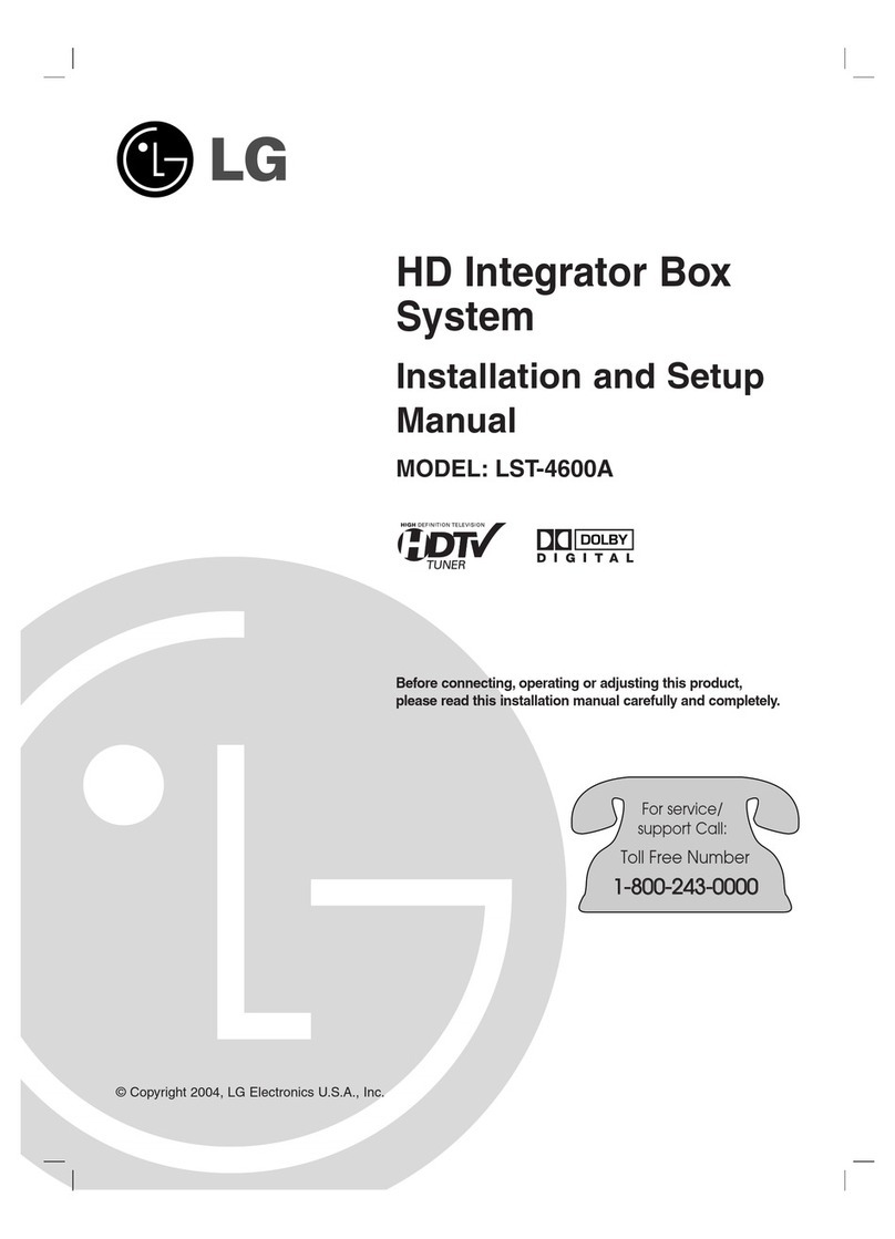 LG LST-4600A Installation and setup manual