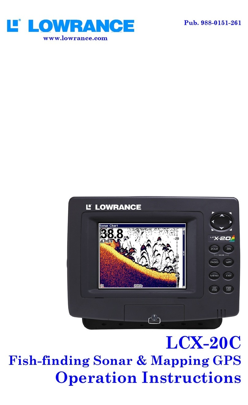 Lowrance LCX-20C User manual Lowrance LCX-20C User manual