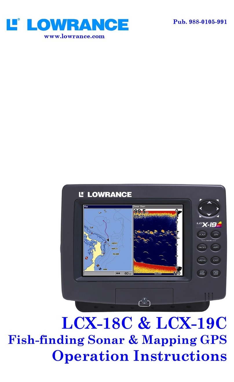 Lowrance LCX-18C User manual Lowrance LCX-18C User manual