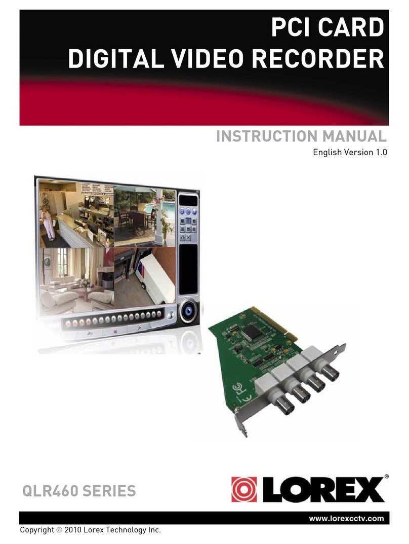 Lorex QLR464 User manual