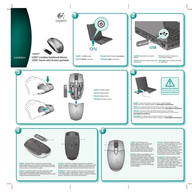 Logitech V200 User manual