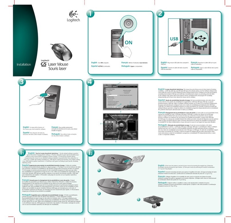 Logitech G5 User manual