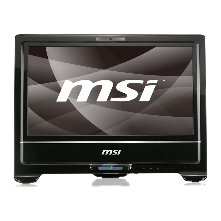 MSI Wind Top AE2200 Quick start guide