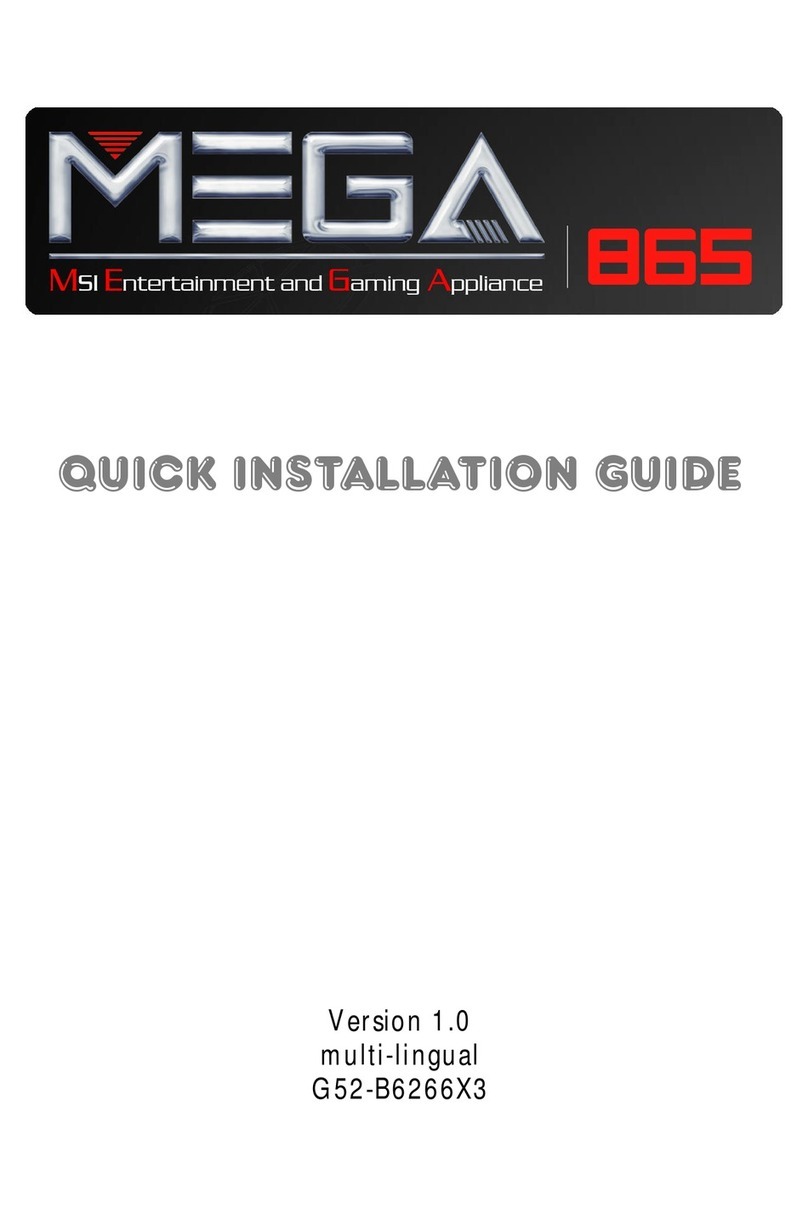 MSI MEGA 865 MS-6266 Quick installation guide