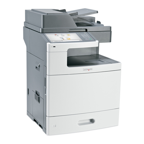 Lexmark X792de User manual