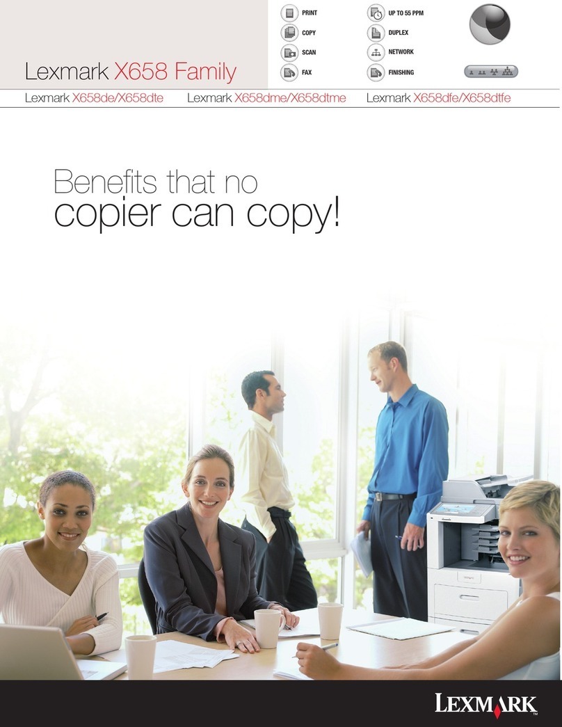 Lexmark X658DFE Brochure & specs