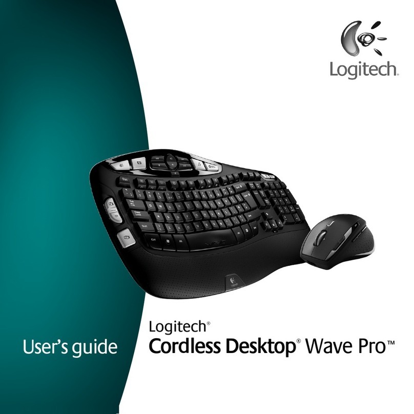 Logitech Cordless Desktop Wave Pro User manual