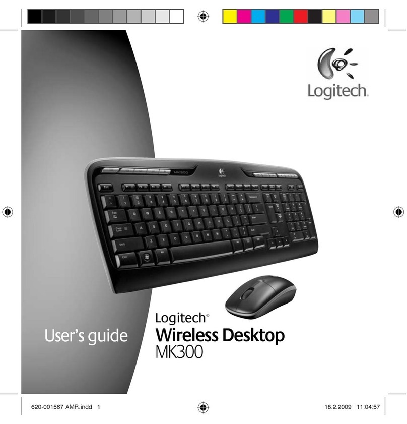 Logitech MK300 - Wireless Desktop Keyboard User manual Logitech MK300 - Wireless Desktop Keyboard User manual