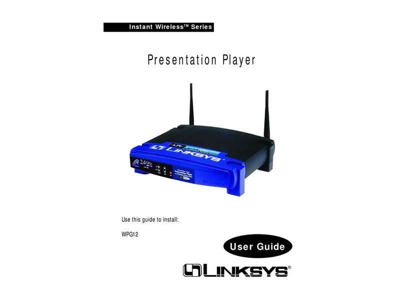 Linksys WPG12 - Wireless Presentation Player user guide Linksys WPG12 - Wireless Presentation Player user guide