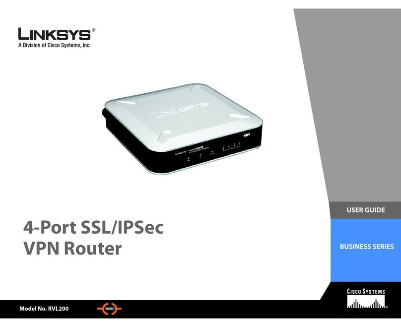 Linksys RVL200 User manual