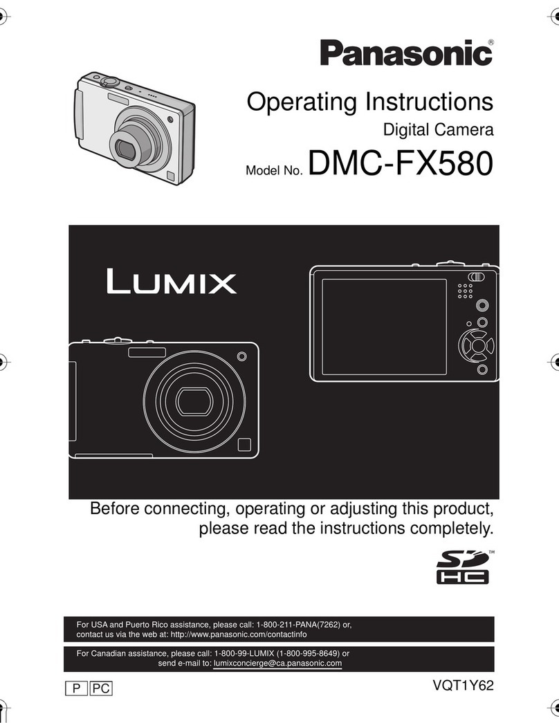 Panasonic LUMIX DMC-FX580 User manual Panasonic LUMIX DMC-FX580 User manual