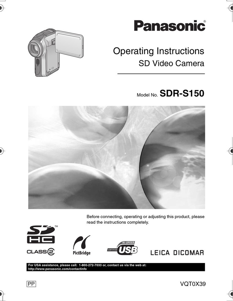 Panasonic SDRS150 - SD MOVIE CAMERA User manual