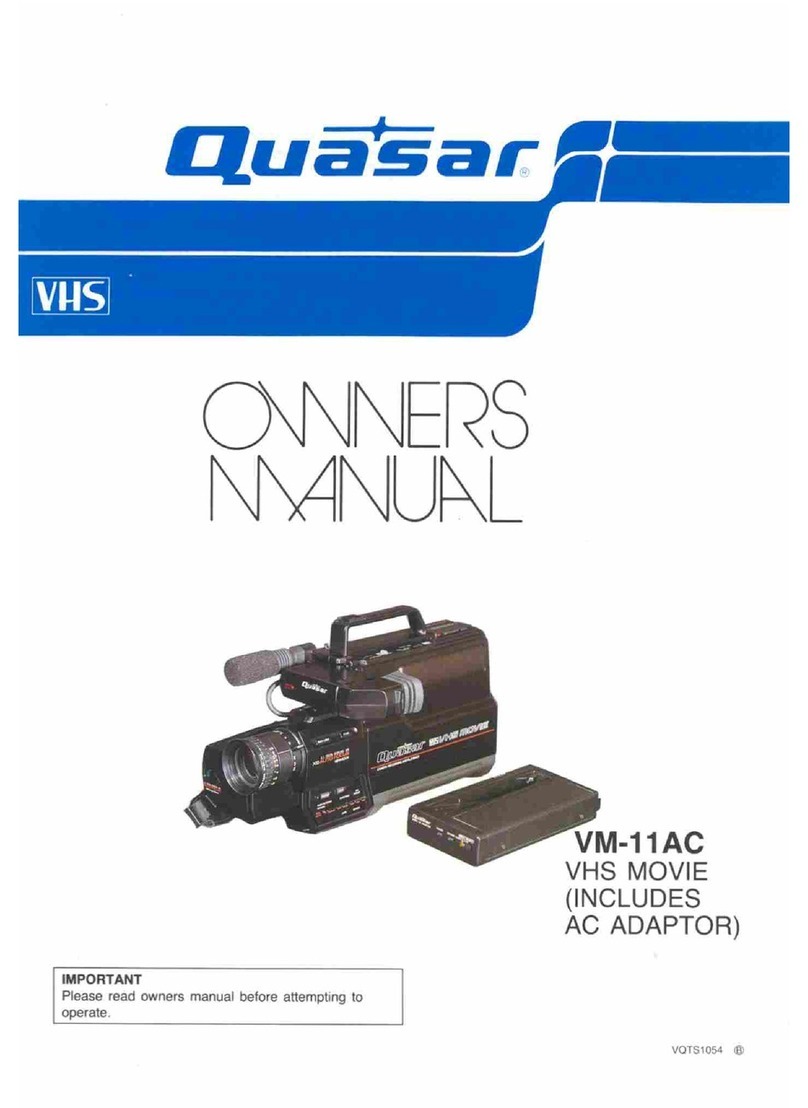 Quasar Palmcorder VM-11 user guide