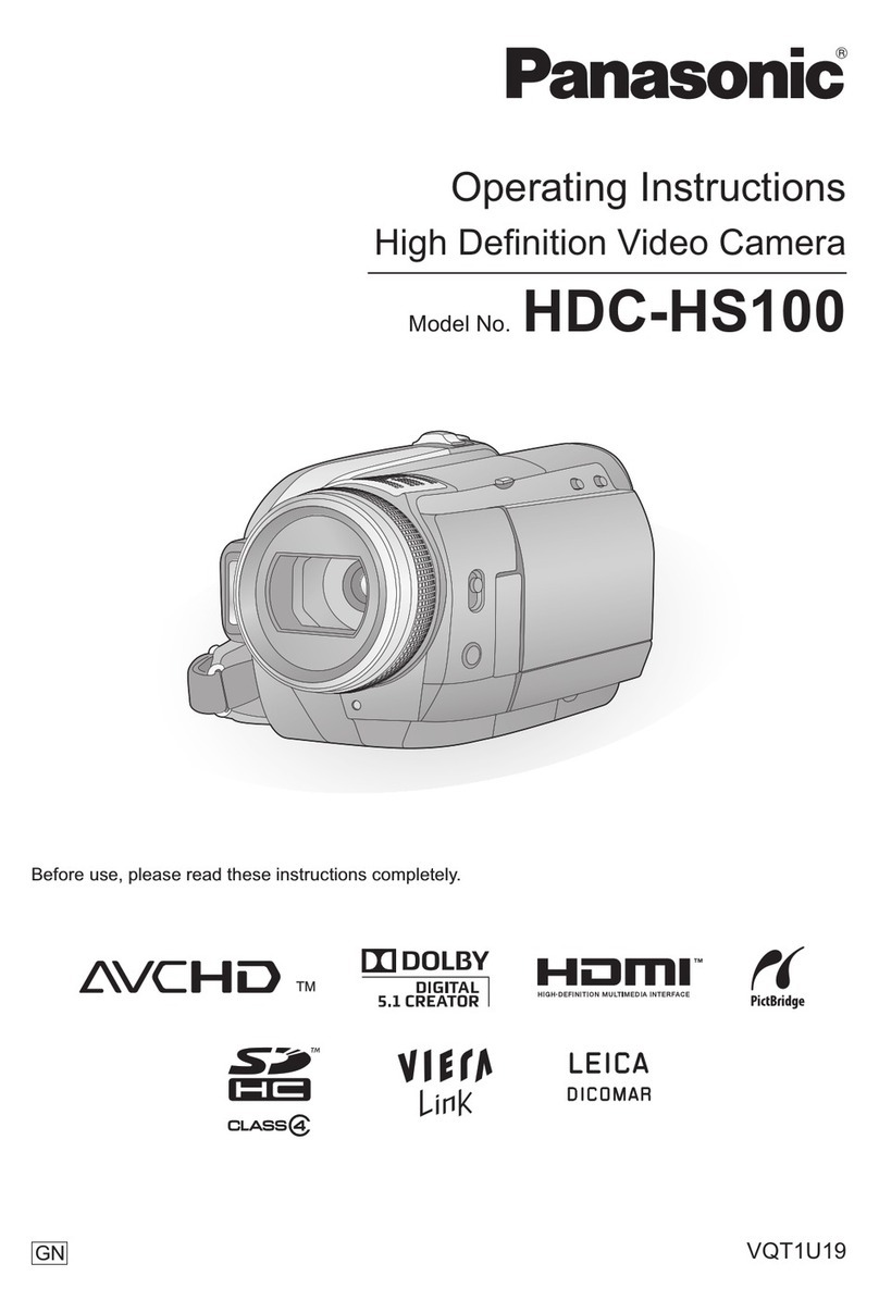 Panasonic HDC HS100 - Flash Memory High Definition... User manual