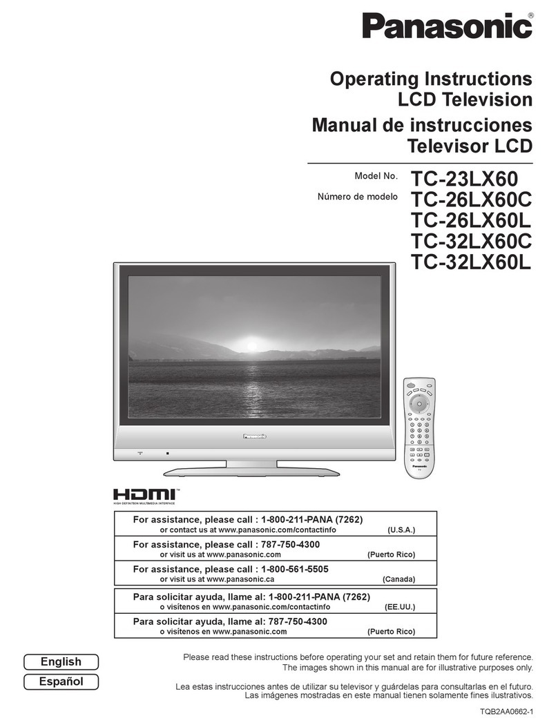 Panasonic TC23LX60 - 23" LCD TV Operating instructions manual