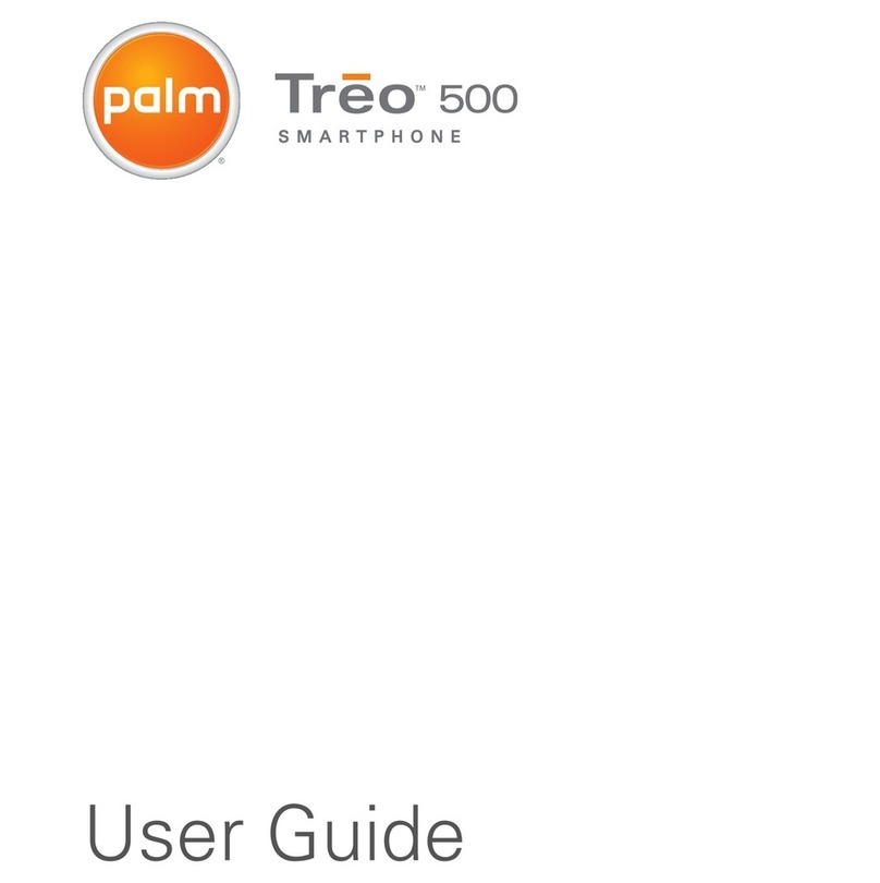 Palm Treo 500 User manual