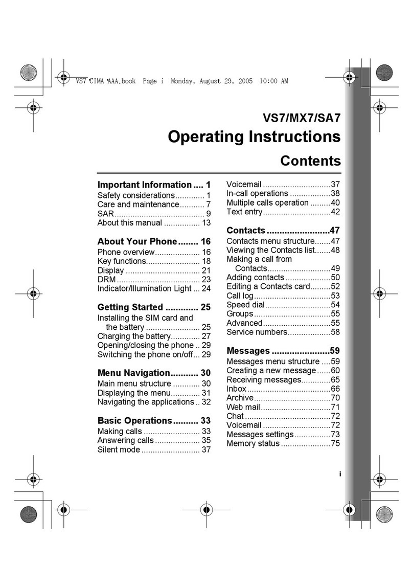 Panasonic EB-MX7 User manual