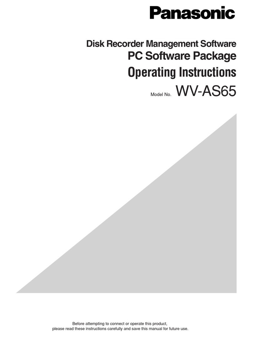Panasonic WV-AS65 User manual
